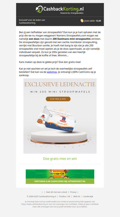 Exclusieve ledenactie: win 200 ministroopwafels van Stroopwafels.com