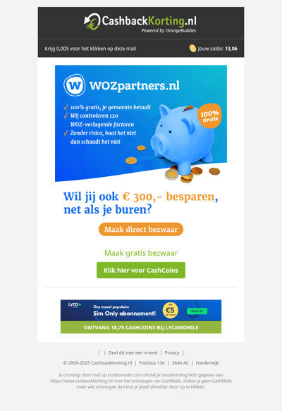 Laatste kans: gratis WOZ check!