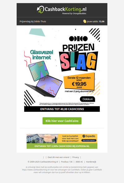 Prijzenslag bij Odido Thuis