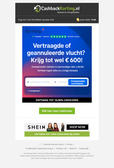 Vertraagde of geannuleerde vlucht? Krijg tot wel €600!