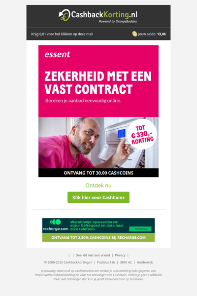 Zekerheid met een vast contract: tot €330 korting