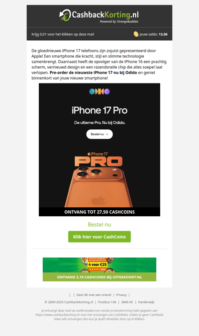 Nu bij Odido: de iPhone 17 Pro