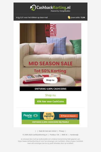 Mid Season Sale tot wel 50% Korting