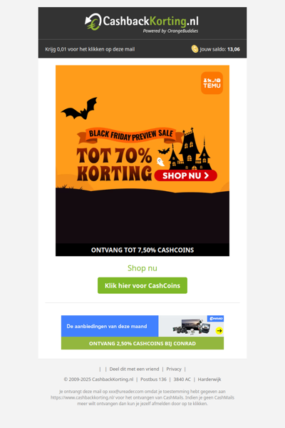 Black Friday preview sale: tot 70% korting!