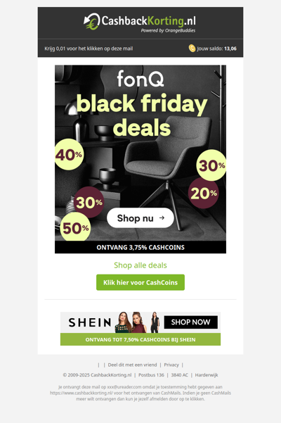 Tot 50% korting tijdens de black friday deals van fonQ!