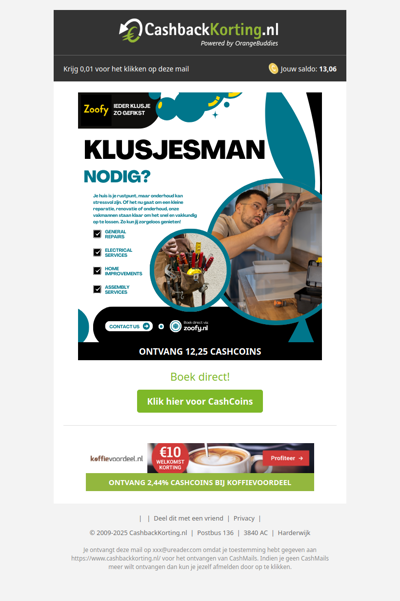 Boek direct een betrouwbare vakman bij Zoofy!