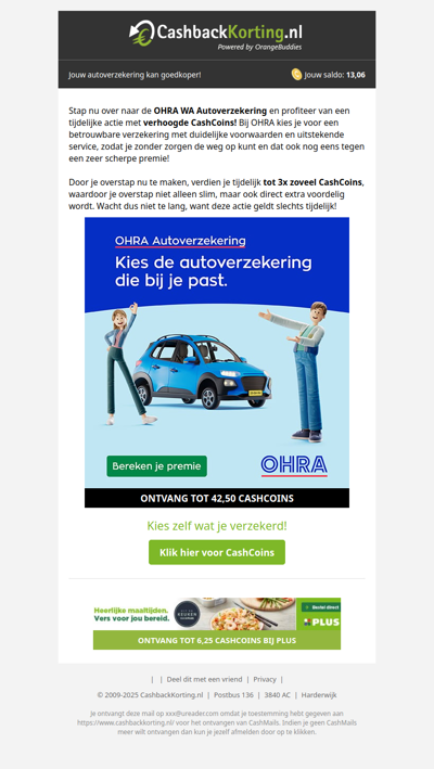 OHRA Autoverzekering: De verzekering die bij je past!