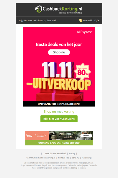 Tot 80% korting bij de 11.11 uitverkoop van AliExpress!