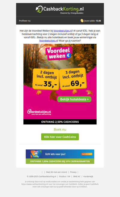 Profiteer van de voordeel weken bij voordeeluitjes.nl!