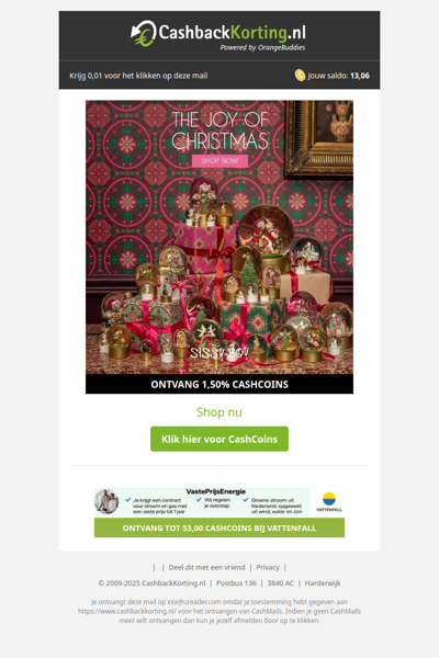 Shop nu de kerstcollectie bij Sissy-Boy!