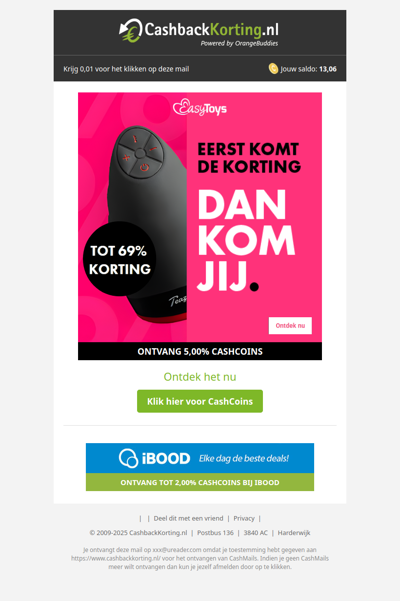 Tot 69% korting tijdens EasyToys Black Month