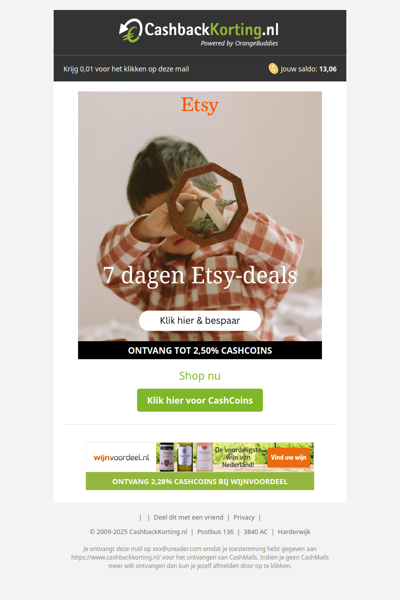 Shop nu de 7 dagen Etsy-Deals!