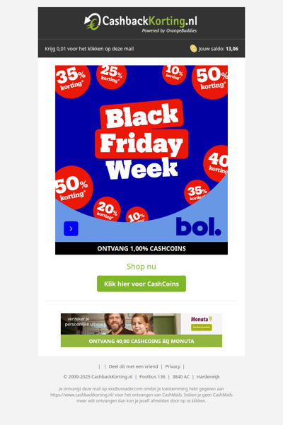 Black Friday Week: tot 50% korting bij bol!