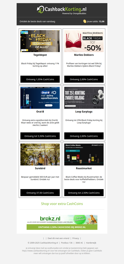 6 nieuwe Black Friday deals voor wad