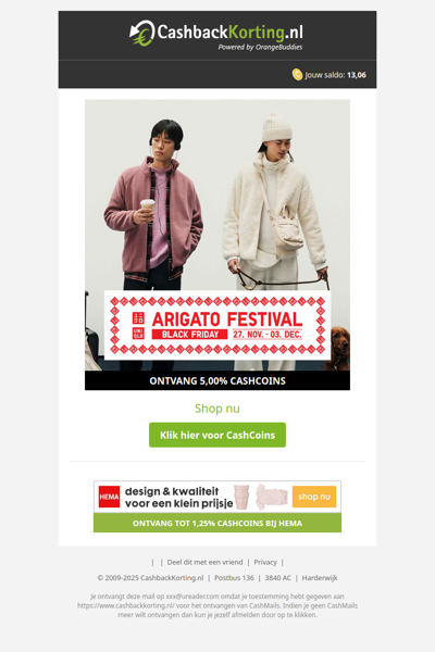 Black Friday kortingen bij Uniqlo!