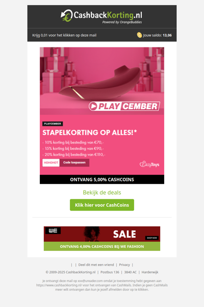 Stapelkorting op alles bij EasyToys!