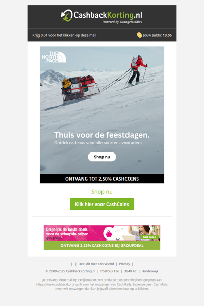 Shop je kerstcadeaus bij The North Face!