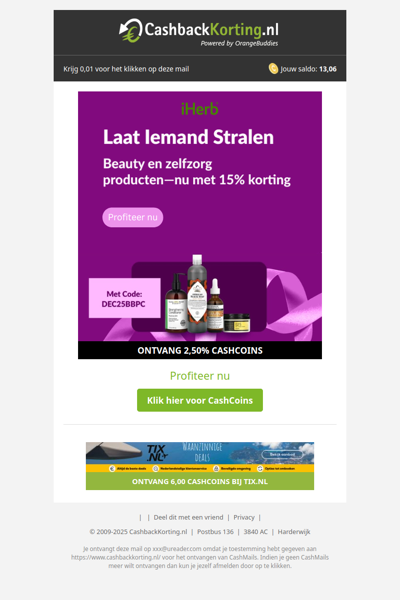 15% korting bij iHerb!