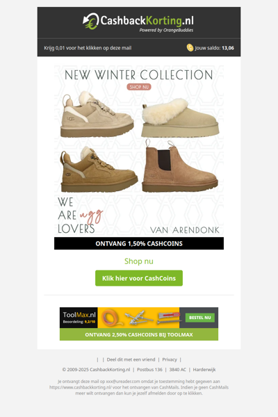 Tot 50% korting bij Van Arendonk!