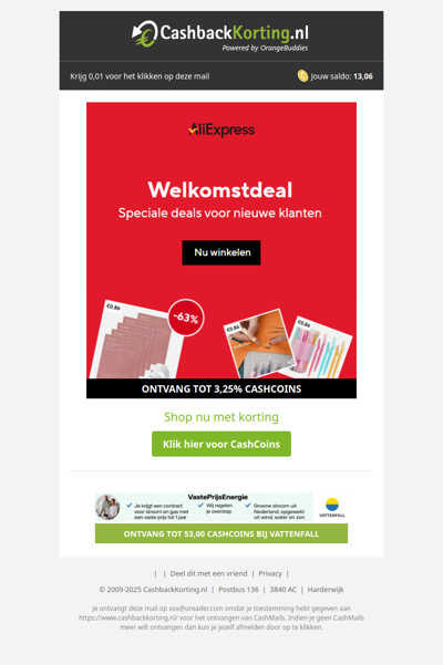 Welkomstdeals bij AliExpress!