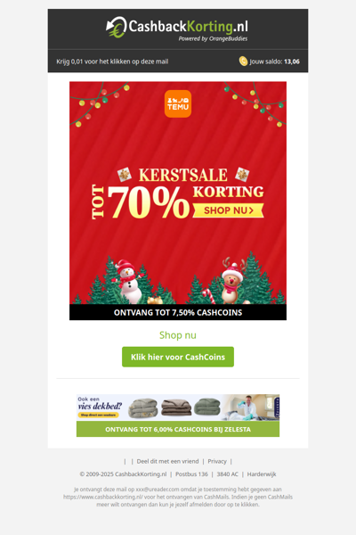 Tot 70% korting bij Temu!