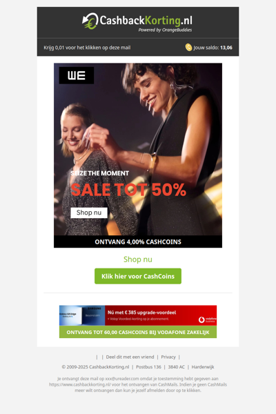 Tot 50% korting bij We Fashion!