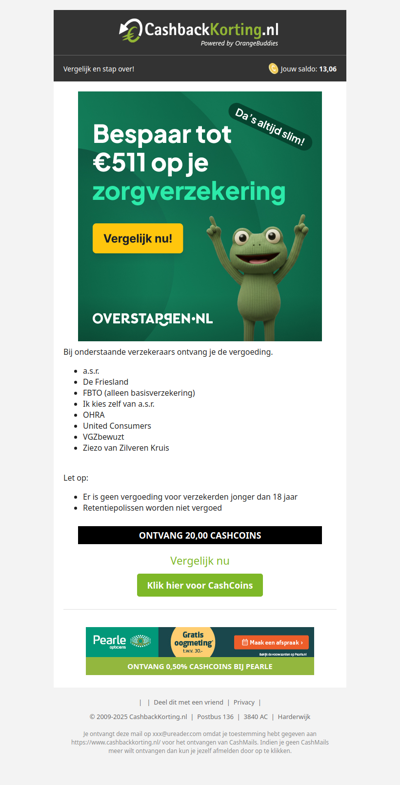 Bespaar tot 511 EUR op je zorgverzekering