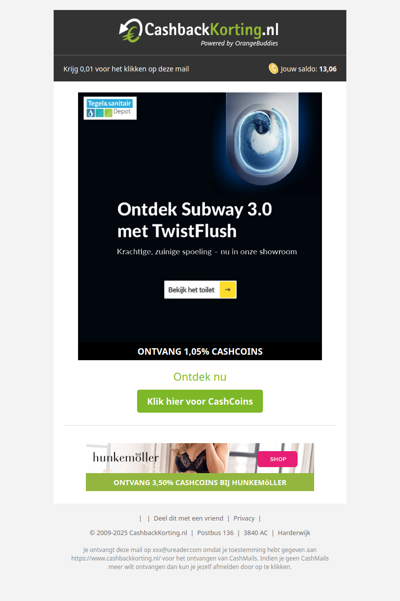 Ontdek de Subway 3.0 toilet met TwistFlush bij Tegeldepot