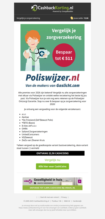 Bespaar tot 511 EUR op je zorgverzekering