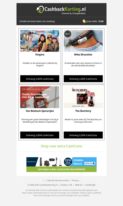 De beste deals voor jou, wad!