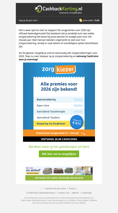 Bespaar tot 511 EUR op je zorgverzekering!