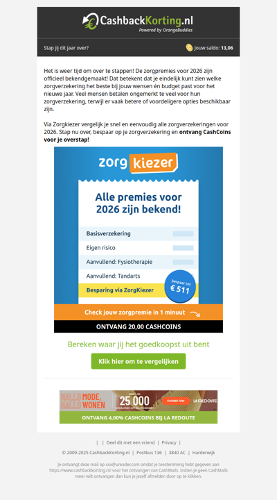 Bespaar tot 511 EUR op je zorgverzekering!