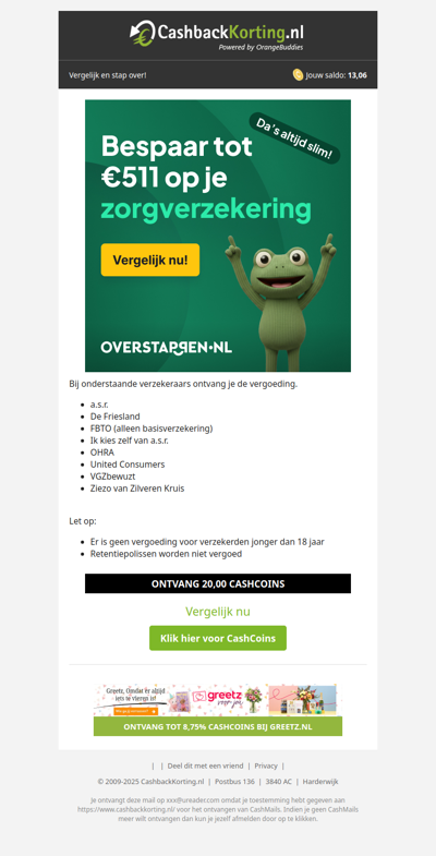 Je hebt nog 1 dag om over te stappen!