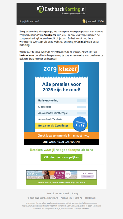 Laatste kans om over te stappen!