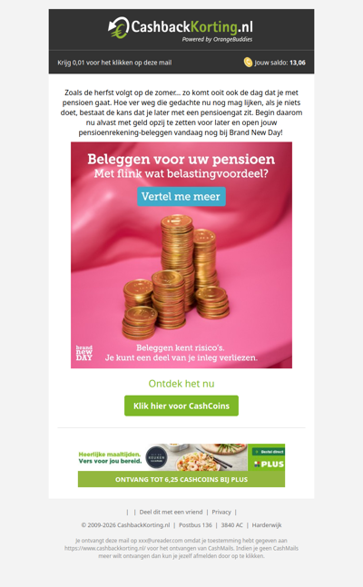 Beleggen voor uw pensioen begint vandaag!