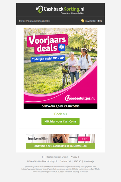 Voorjaarsdeals bij voordeeluitjes.nl!