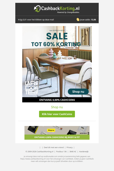 Tot 60% korting bij La Redoute