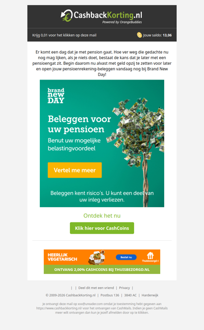 Beleggen voor uw pensioen begint vandaag!