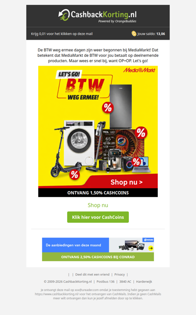 BTW WEG ERMEE! bij Mediamarkt