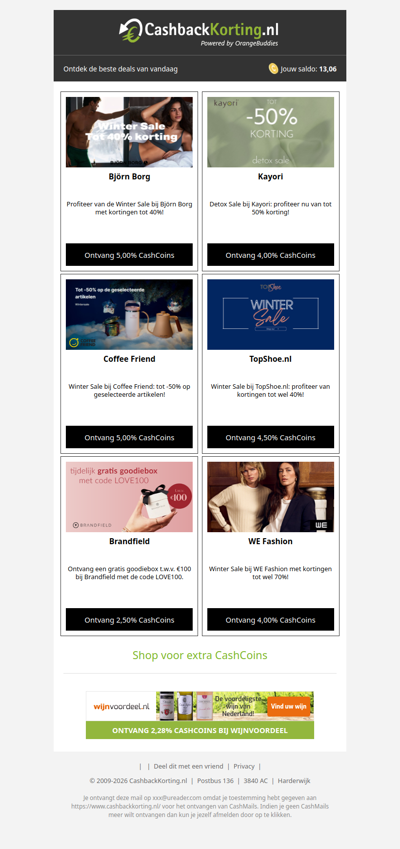 6 nieuwe TOP deals voor jou, wad!