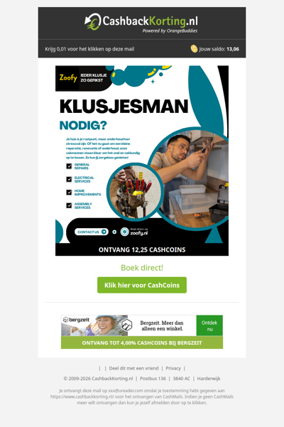Boek direct een betrouwbare vakman bij Zoofy!