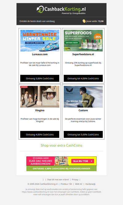 4 nieuwe deals om het weekend goed te beginnen!