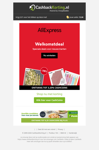 Welkomstdeals bij AliExpress!