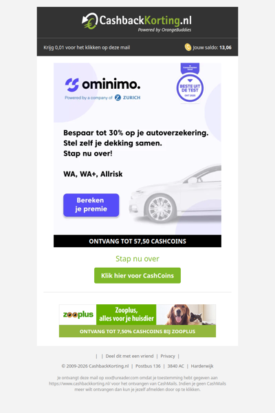 Bespaar tot 30% op jouw autoverzekering