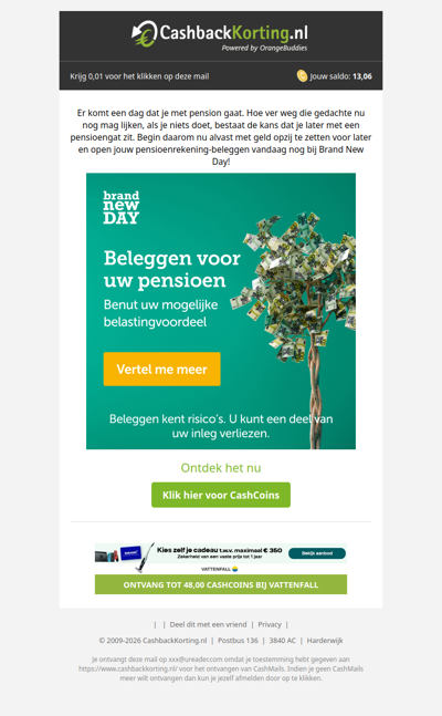 Beleggen voor uw pensioen begint vandaag!
