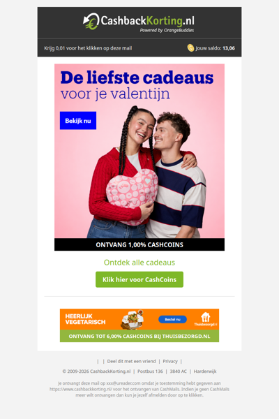 Verras je Valentijn dit jaar met romantische cadeaus van bol.