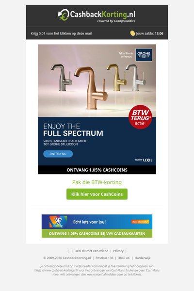 GROHE Colors nu met BTW-voordeel bij Tegeldepot