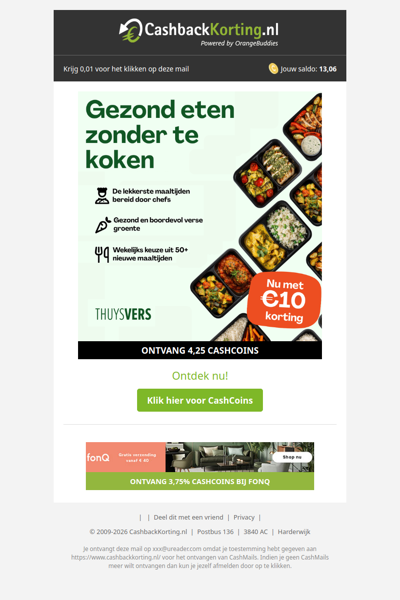 Gezond eten zonder te koken: nu met 10 EUR korting!