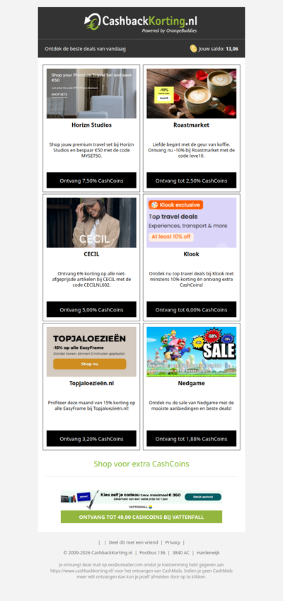 Breek de week met deze deals!