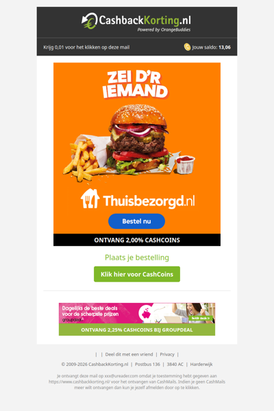 Thuis genieten van heerlijk eten met Thuisbezorgd.nl!